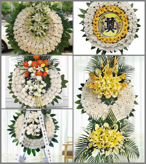 广东梅州市五华县河东镇桂田村花圈速递